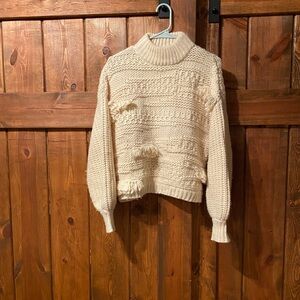 Universal Thread Cozy Cream Textured Knit Sweater